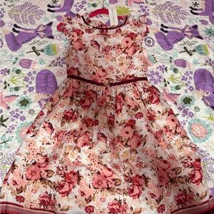 Janie and Jack Cream Sleeveless Sundress with Flutter Sleeves